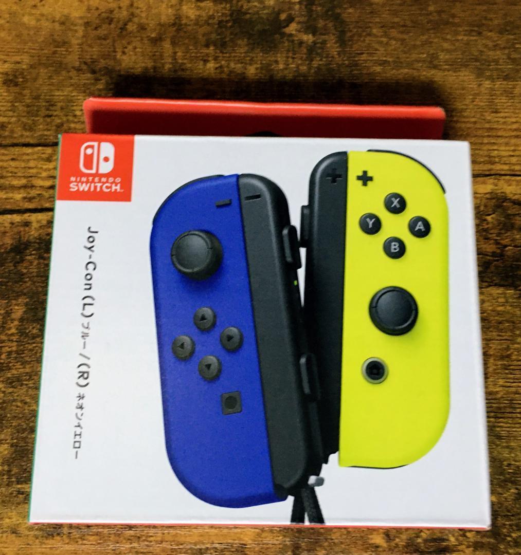 任天堂 純正品 ジョイコン ブルー ネオンイエロー Joy-Con