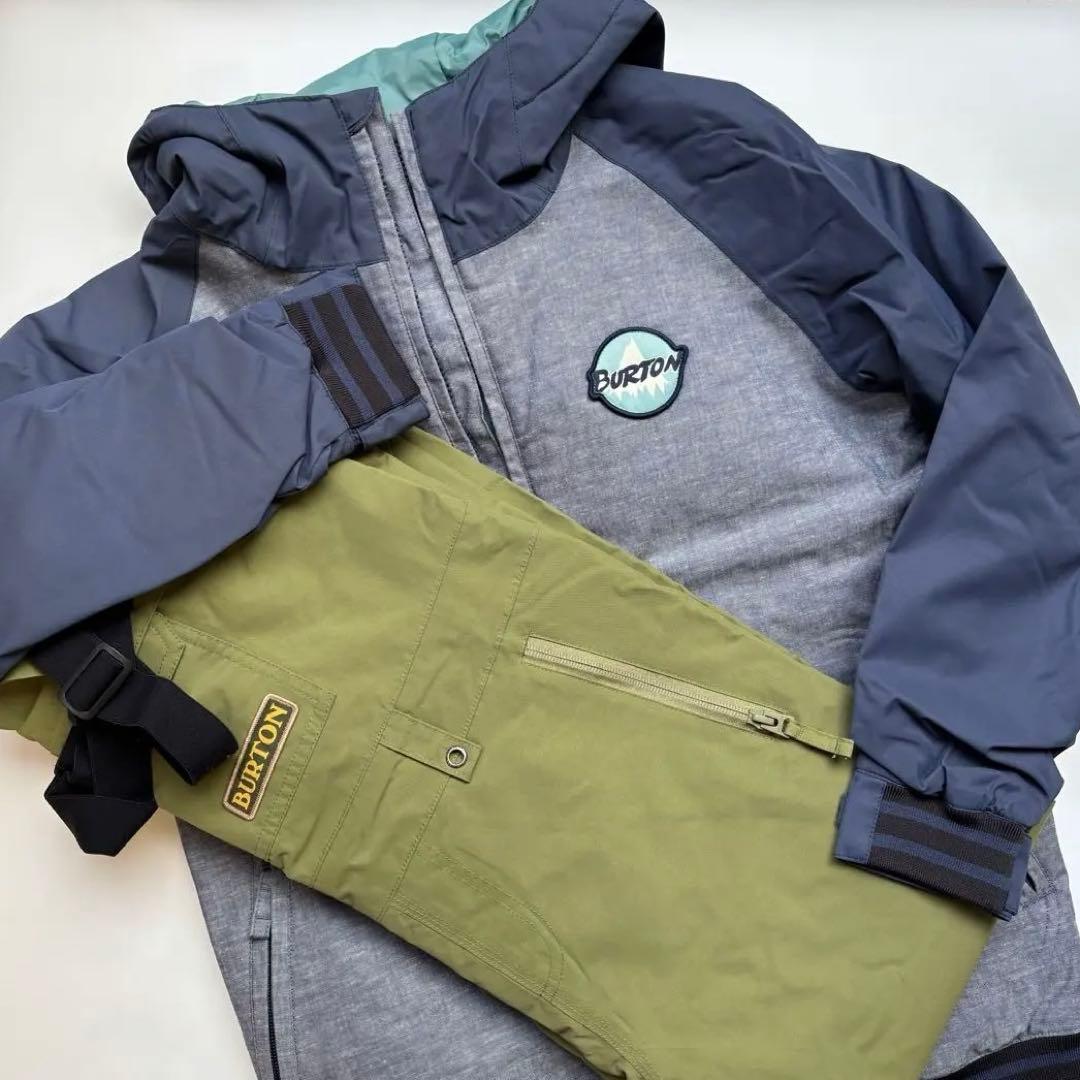 S*s様 撥水加工クリーニング済み　Burton 上下セット　グレー/ネイビー/