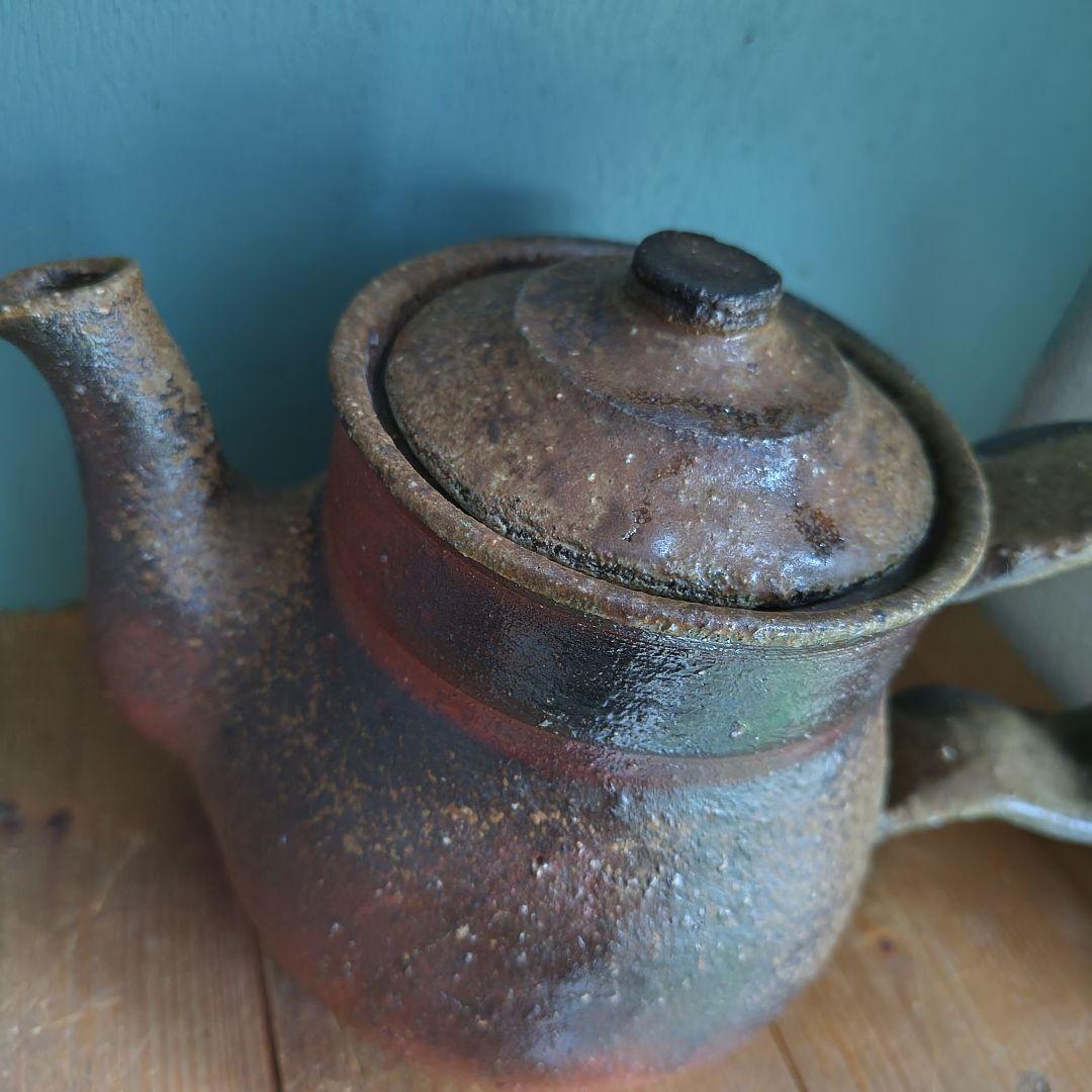 備前焼　ティーポット　珈琲　岡山伝統工芸品　茶器　コーヒー紅茶
