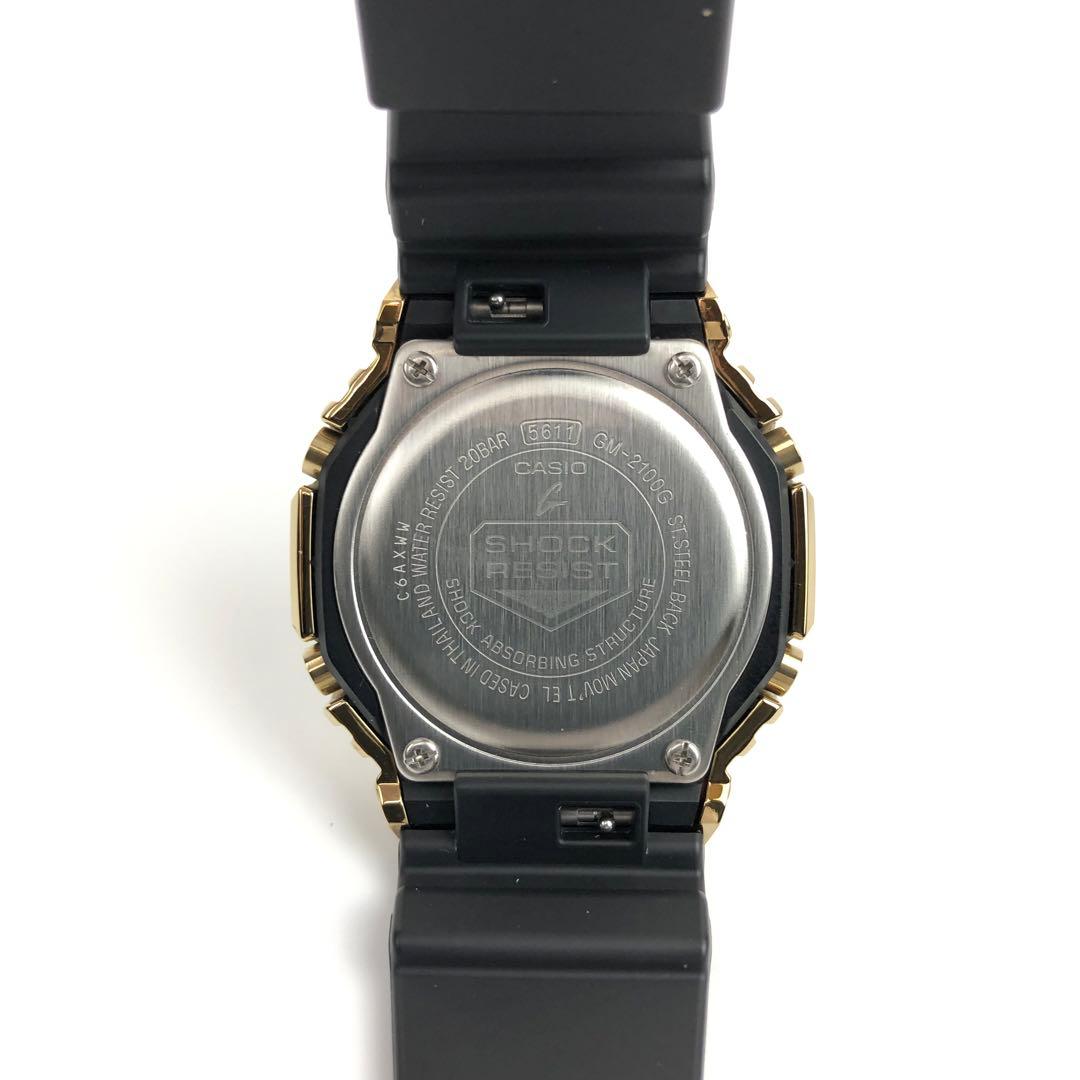 G-SHOCK GM-2100G-1A9JF メタルカバード ブラック×ゴールド