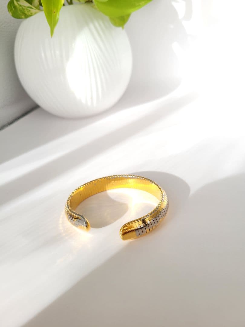 オルゴンリング手首用スペシヤル ゴールド（女性用手首サイズ18cm）中古品