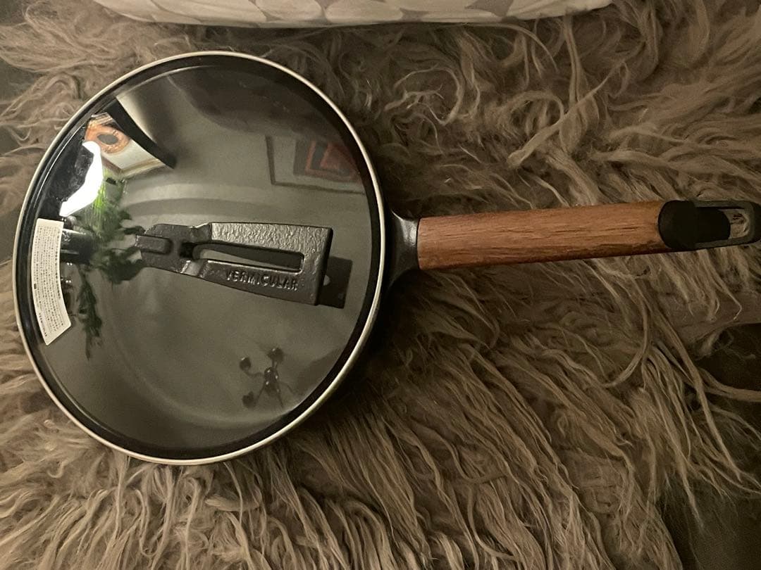 バーミキュラ　フライパン 24cm 深型　ウォールナット　蓋付