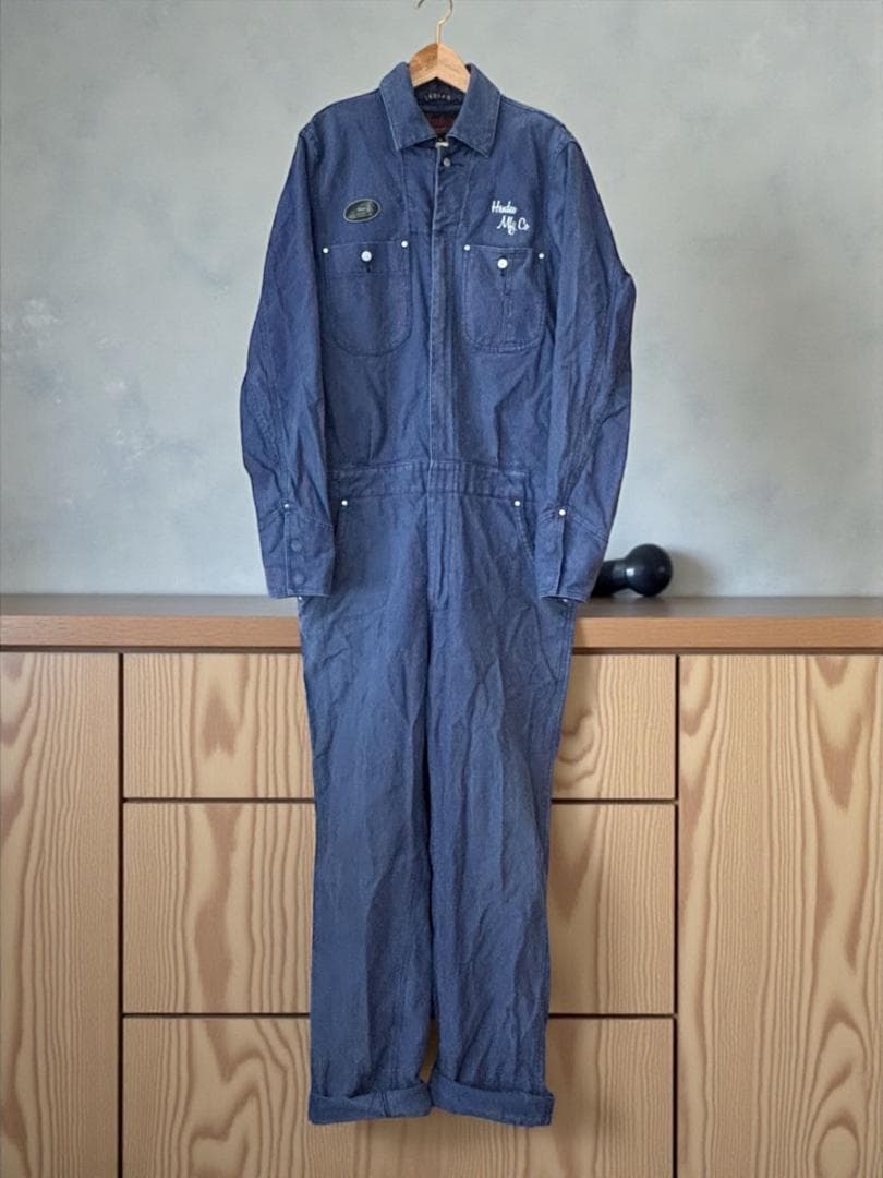 【月末セール】≪Indian Motocycles≫ヒッコリースストライプつなぎ