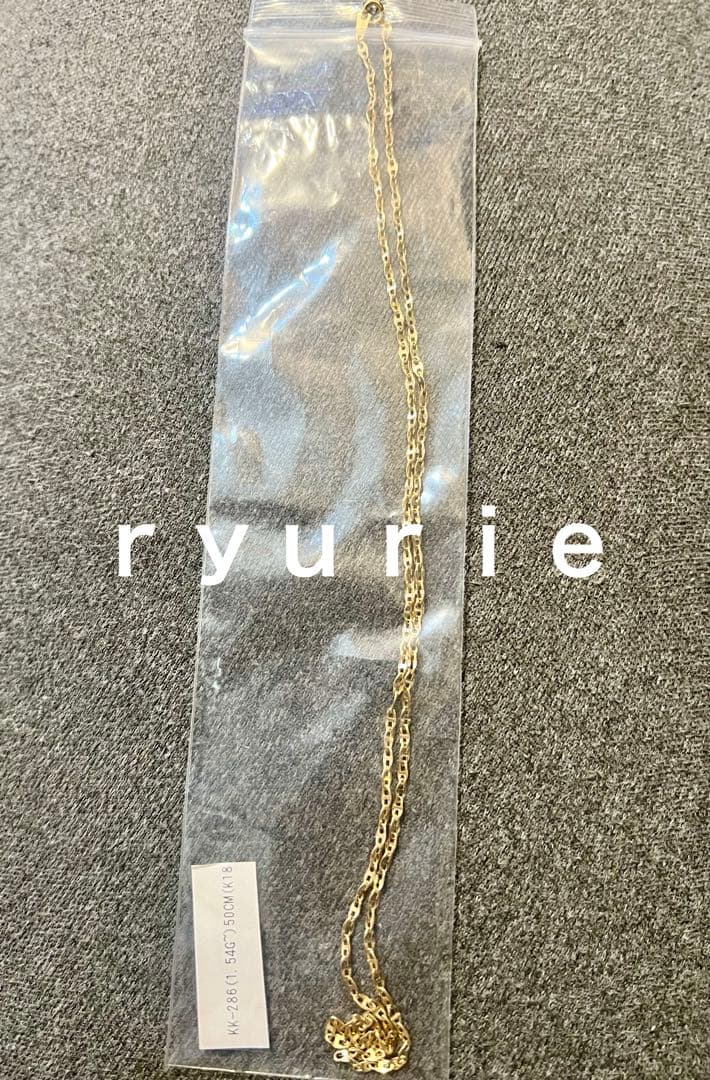 18金K18ネックレス　ユニセックス50センチ