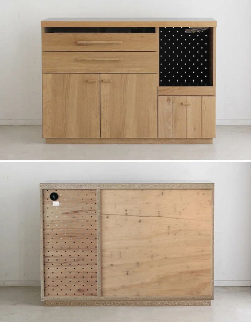 【美品】日本製 食器棚 キッチンカウンター 幅120 東馬HAUTA