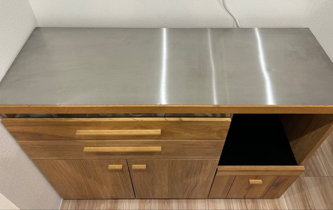 【美品】日本製 食器棚 キッチンカウンター 幅120 東馬HAUTA