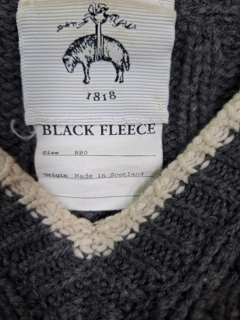 ブラックフリース　BLACKFLEECE カシミヤ100％　グレー　BB0