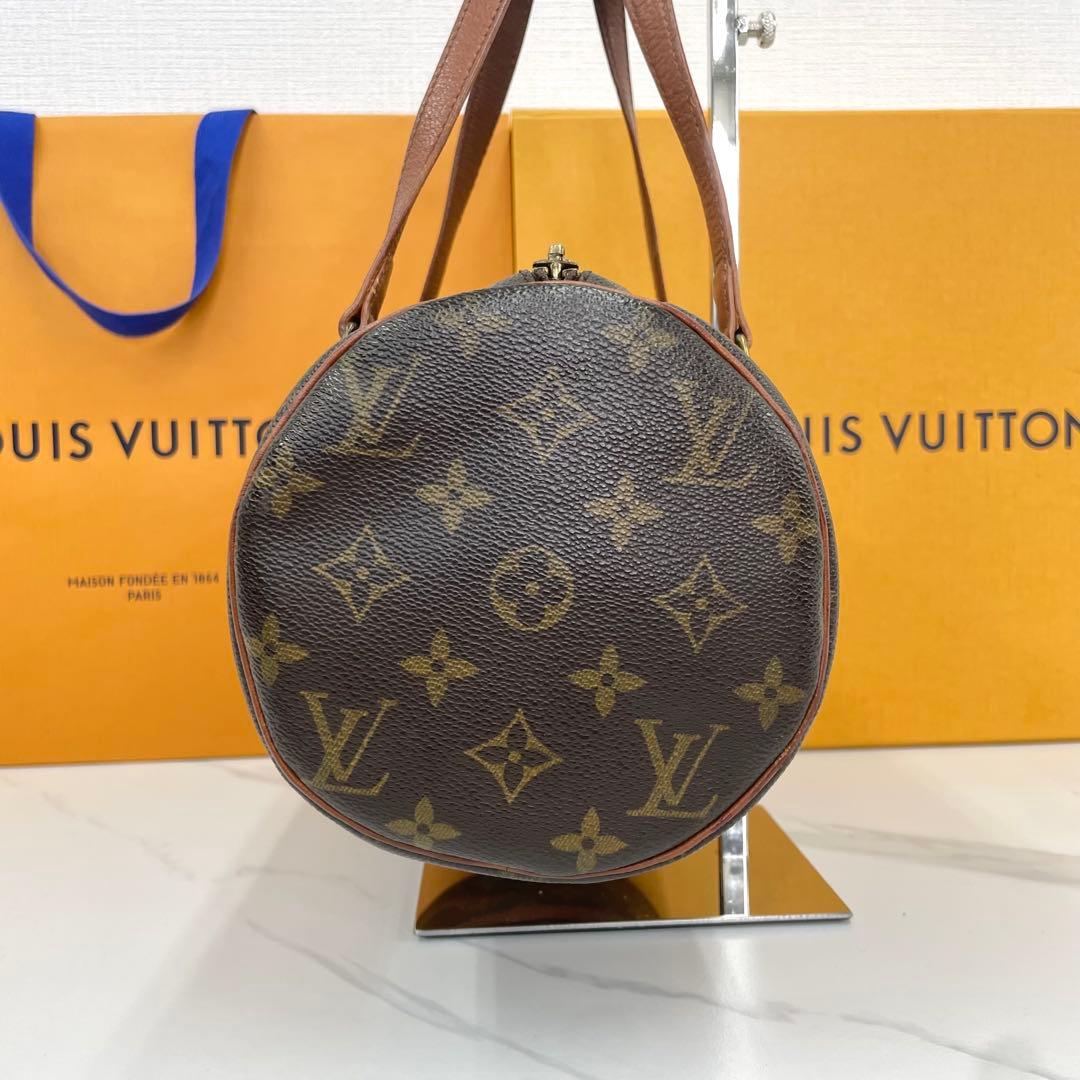 美品 LOUISVUITTON バッグ パピヨン３０ モノグラム ドラムバッグ