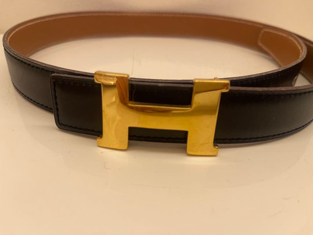 エルメス黒 レザーベルト