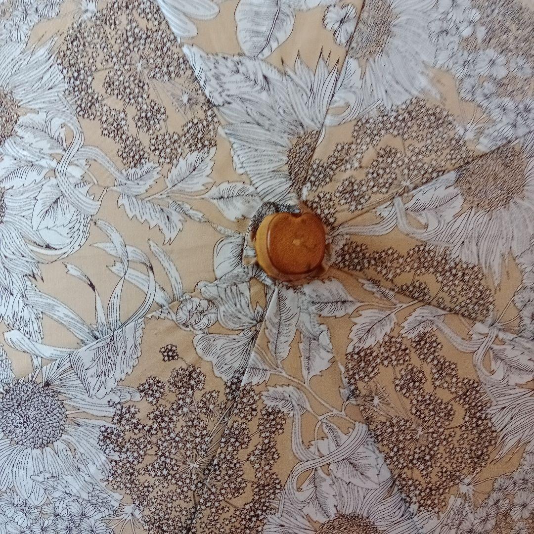 花柄折りたたみ傘 竹製ハンドル　リバティ