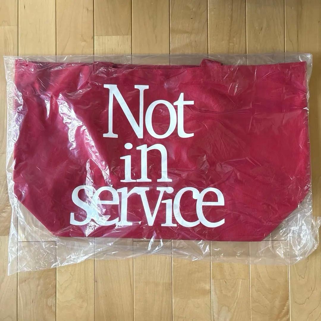 【新品未使用】レッド トートバッグ Not in service