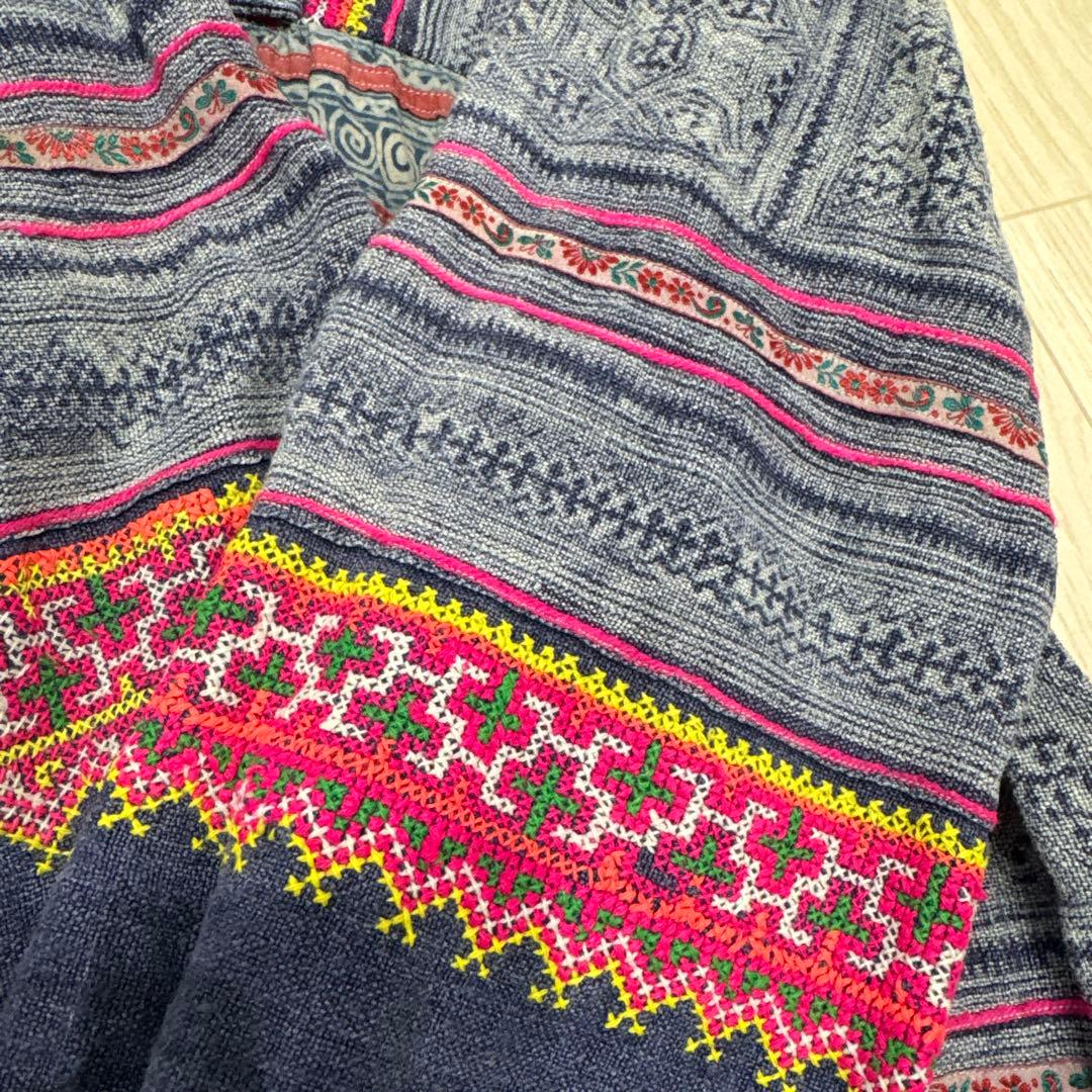 エスニック　民族　モン族　チュニック　刺繍