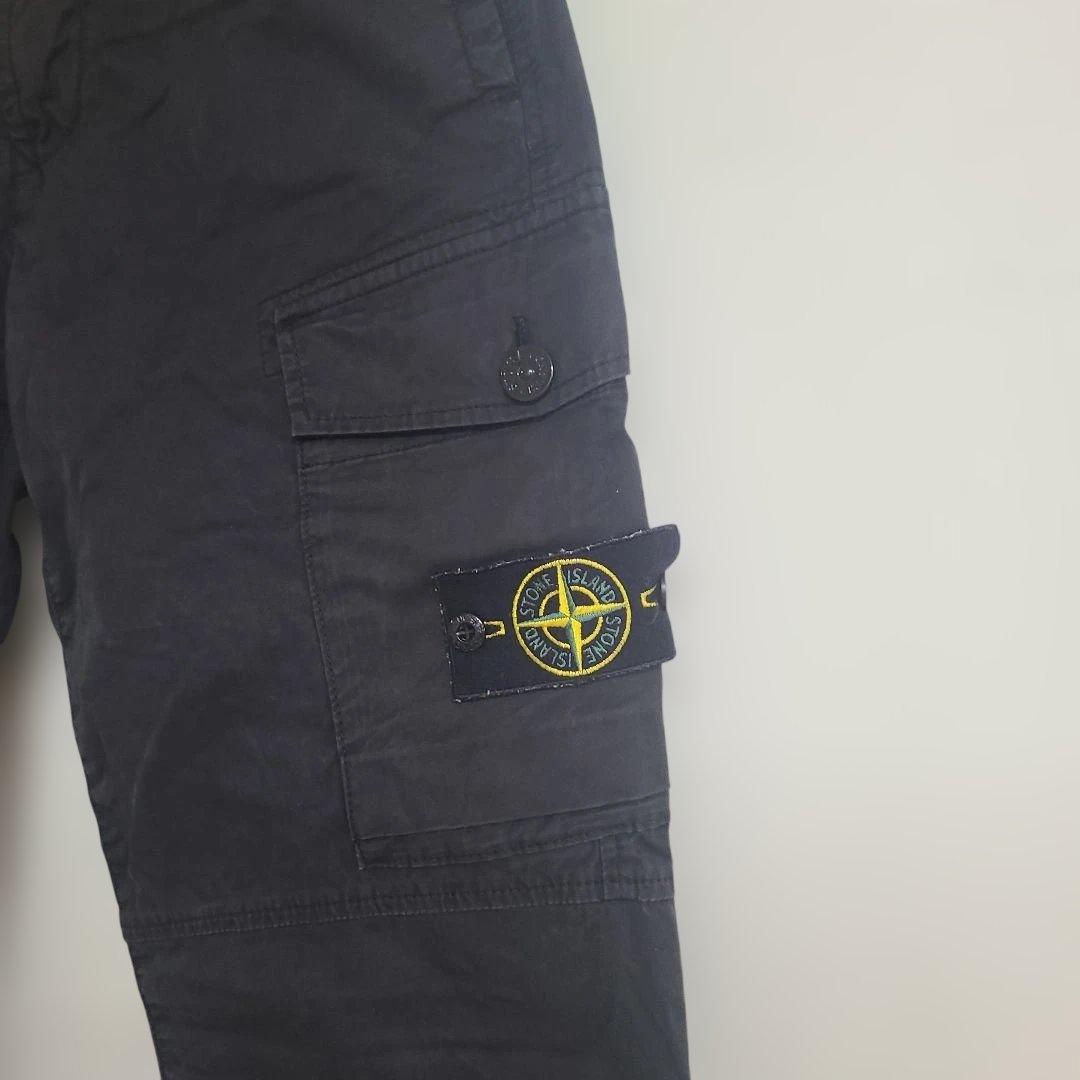 Stone  ストーンアイランドカーゴパンツ ブラック W30