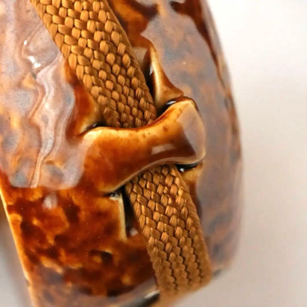 陶器製水筒 元箱付き 山印 国策製品 代用陶器 戦時代用品 /SN159