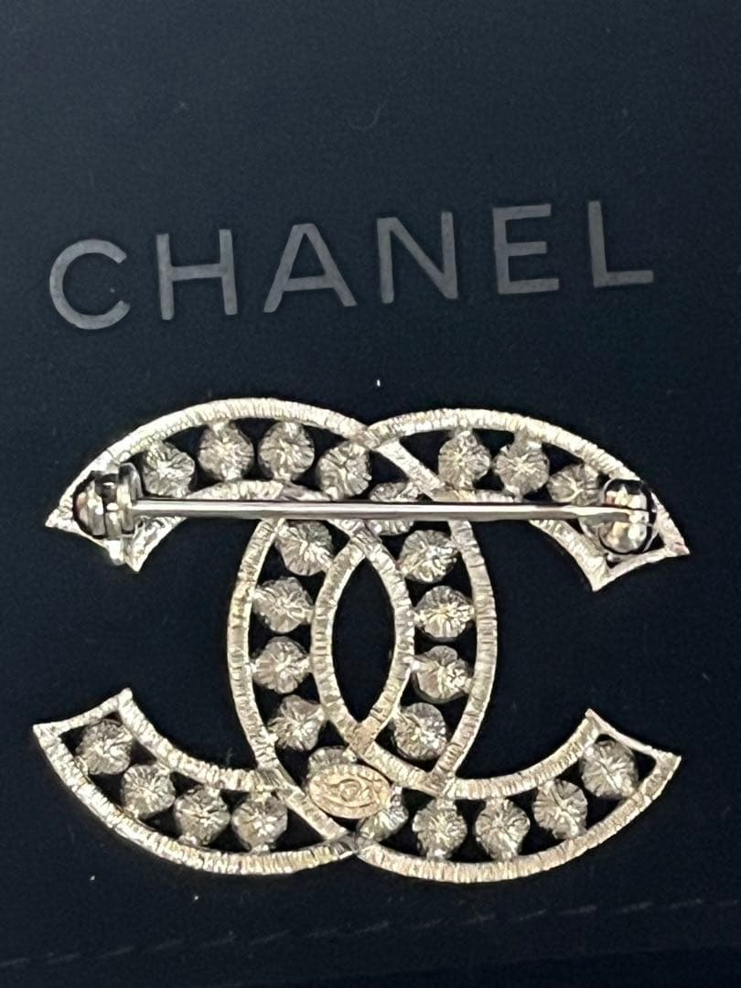 シャネル　ココマーク　ブローチ　ストラス　パール