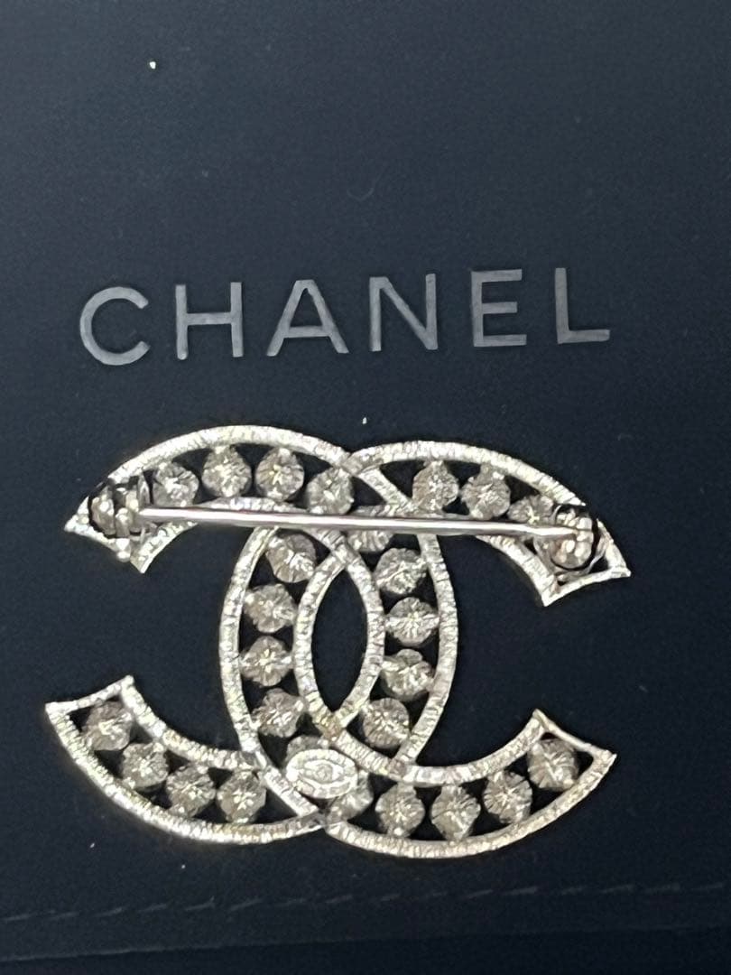 シャネル　ココマーク　ブローチ　ストラス　パール