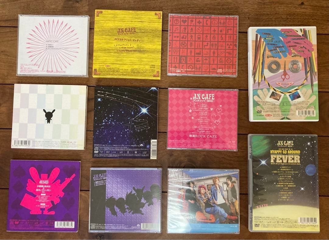 アンカフェ シングル8枚・アルバム１枚・LIVEDVD 2枚