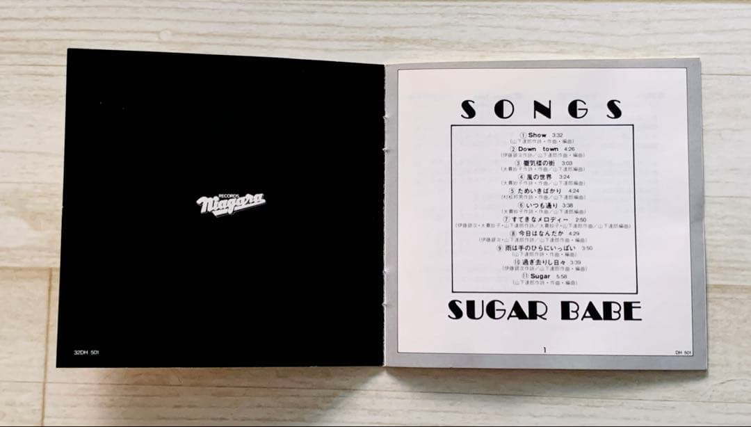 CD『シュガー・ベイブ/ソングス』スリムケース 1986年発売 山下達郎大貫妙子