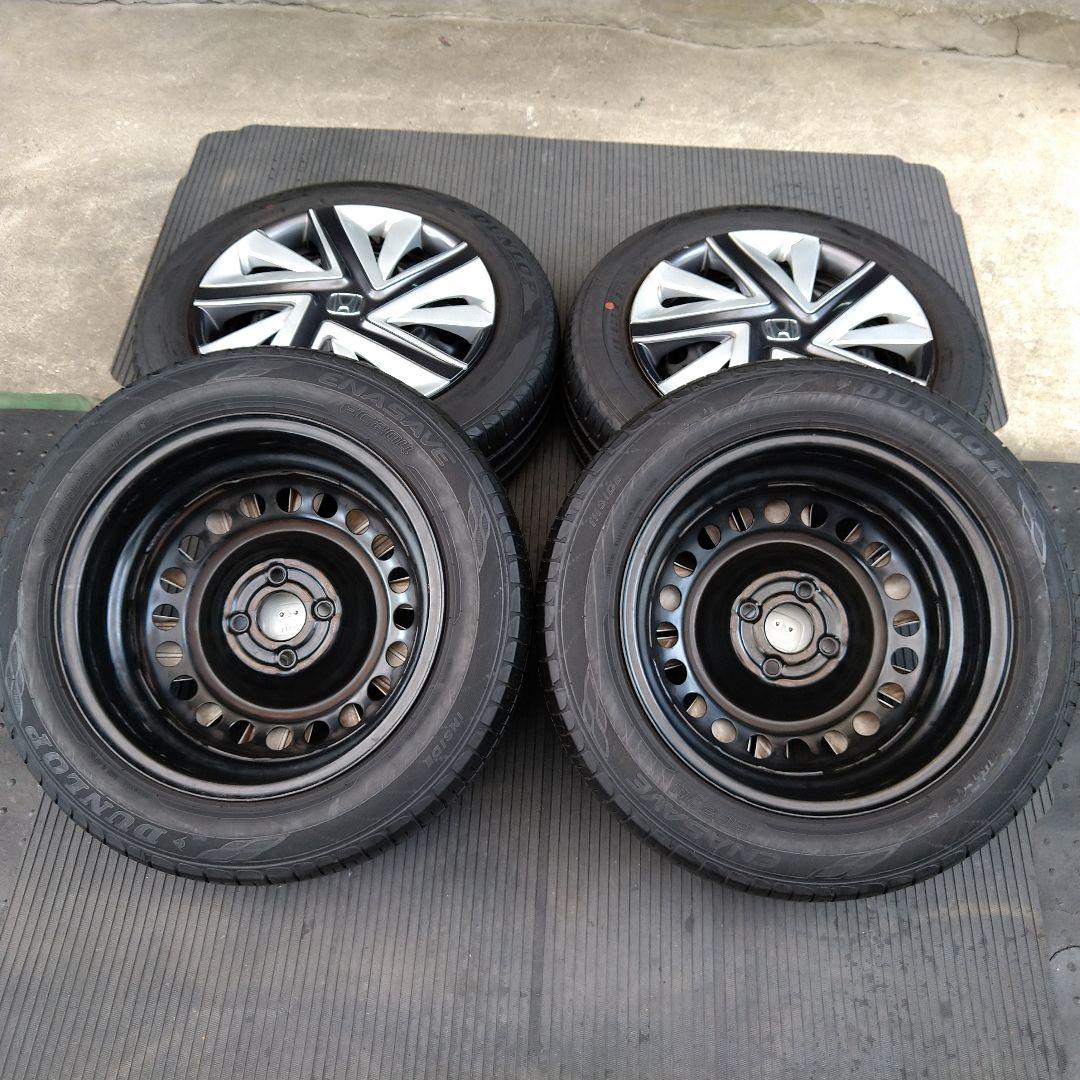 ★Ak ホンダ 純正スチールホイール 185/60R15 ダンロップ 4本