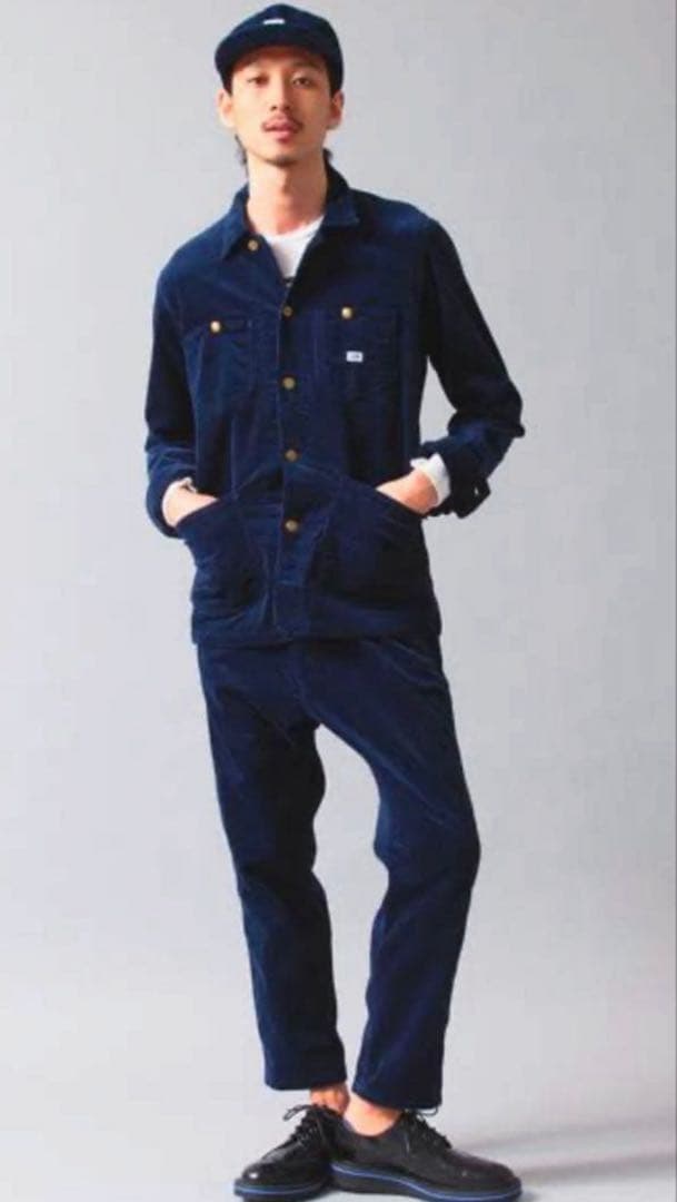 希少！Lee/MONKEY TIME/セットアップ/38/NVY/コーデュロイ