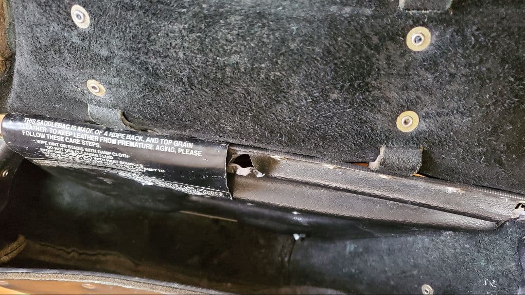 (稀少タラコ)ハーレー エボ EVO エヴォ 96’FLSTN 純正バッグ