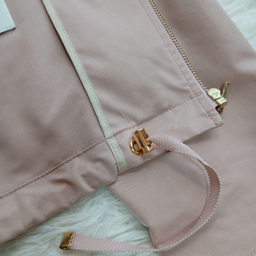 【美品】【ANAYI】ドロスト　パーカー　フードブルゾンジャケット　ピンク