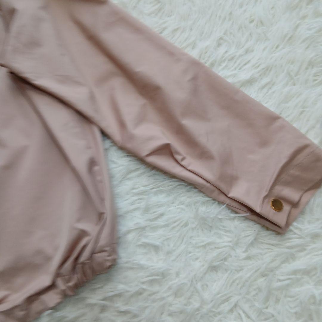 【美品】【ANAYI】ドロスト　パーカー　フードブルゾンジャケット　ピンク