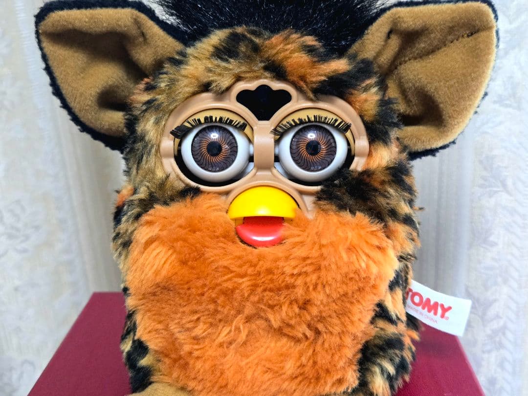 【レア】ファービー ぬいぐるみ ヒョウ柄 レオパード 初期 1998 TOMY