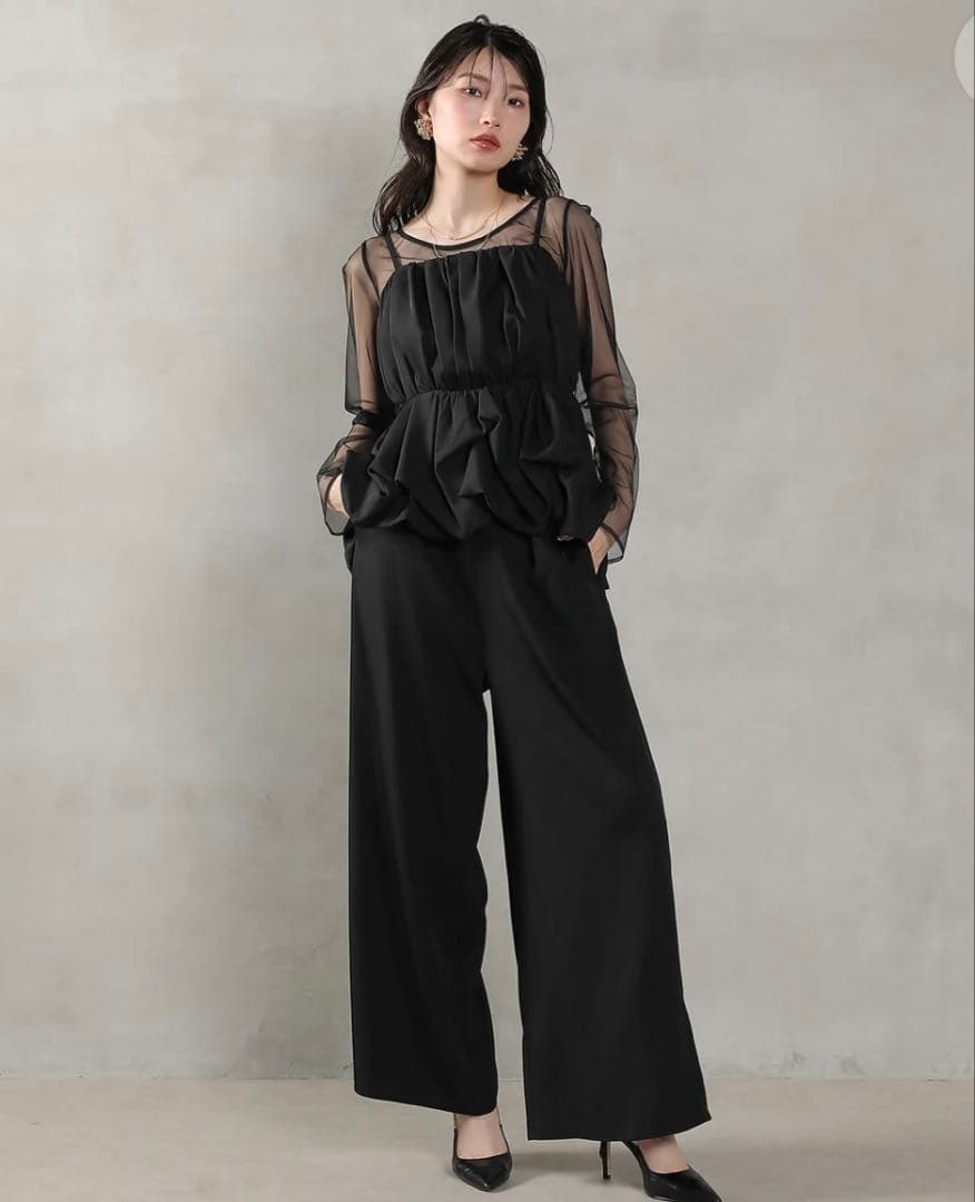 kanaレーストップス キャミビスチェ パンツドレス 3点セット(Mサイズ)