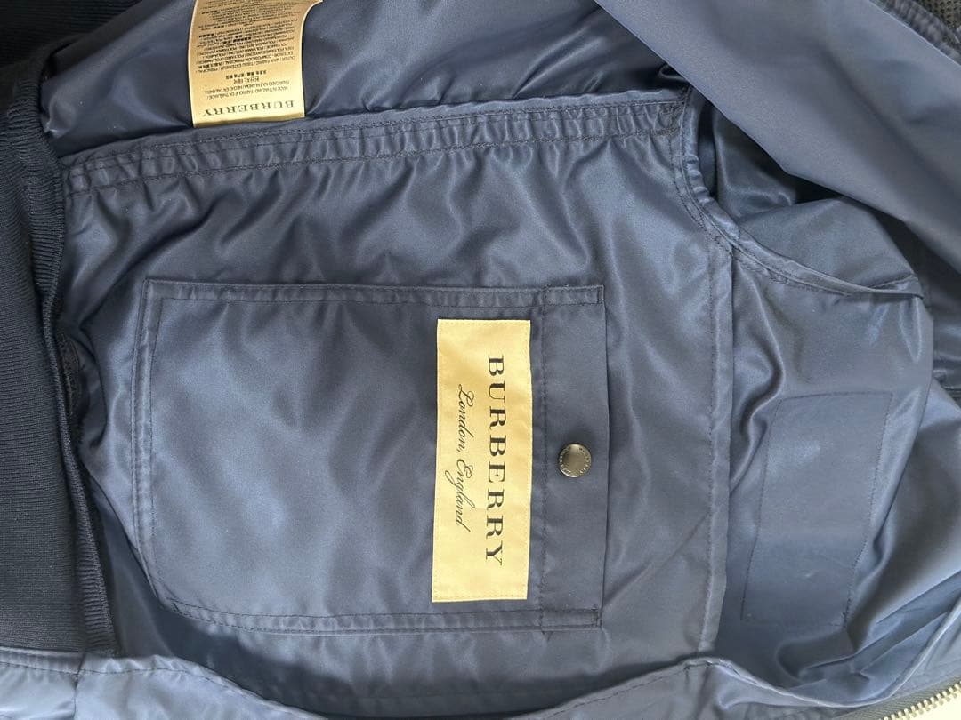 BURBERRY LONDON ナイロンジャケット MA-1 ネイビー 46