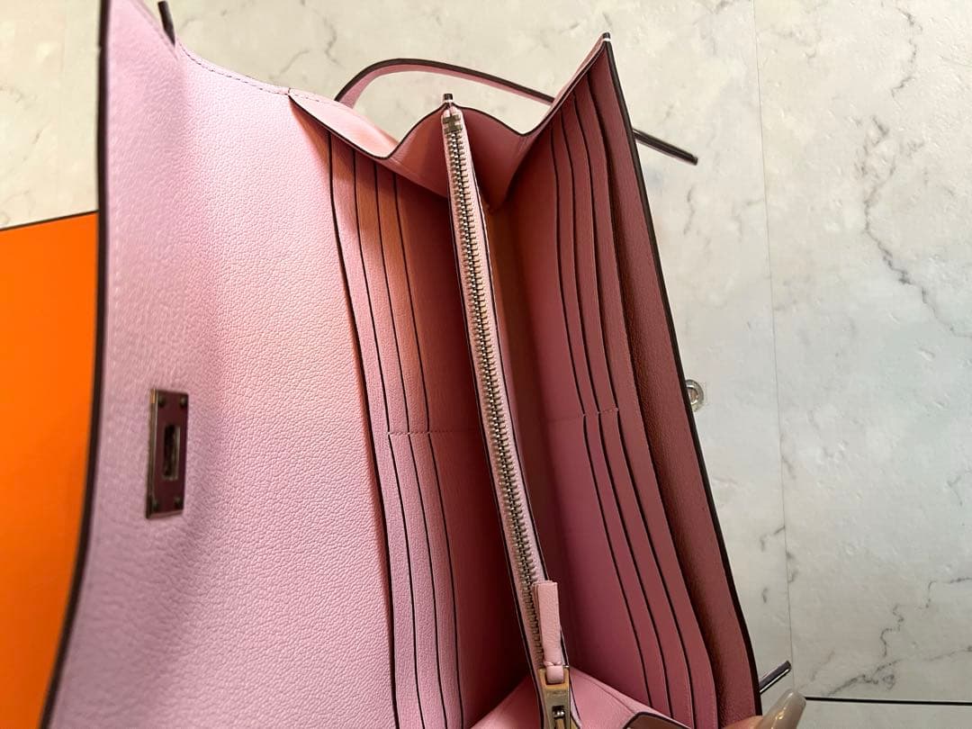 HERMES 【新品・未使用品】エルメス ケリーウォレット ギリーズローズサクラ