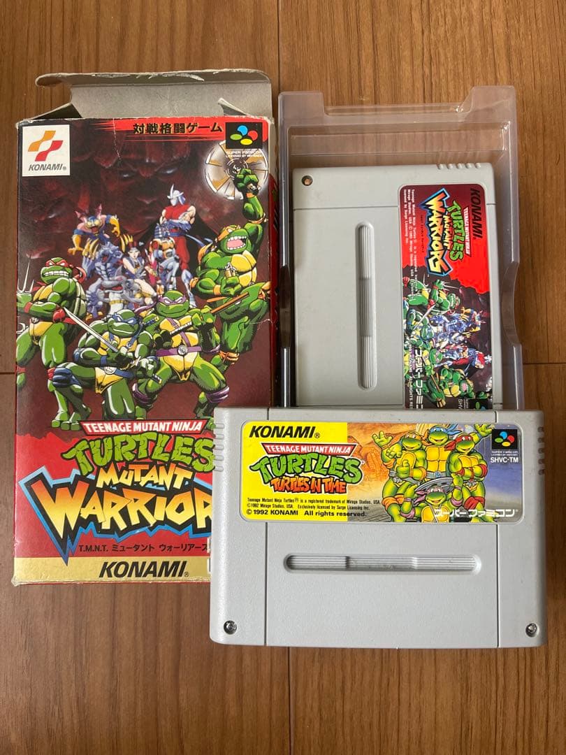スーパーファミコン　忍者タートルズ　2タイトルセット