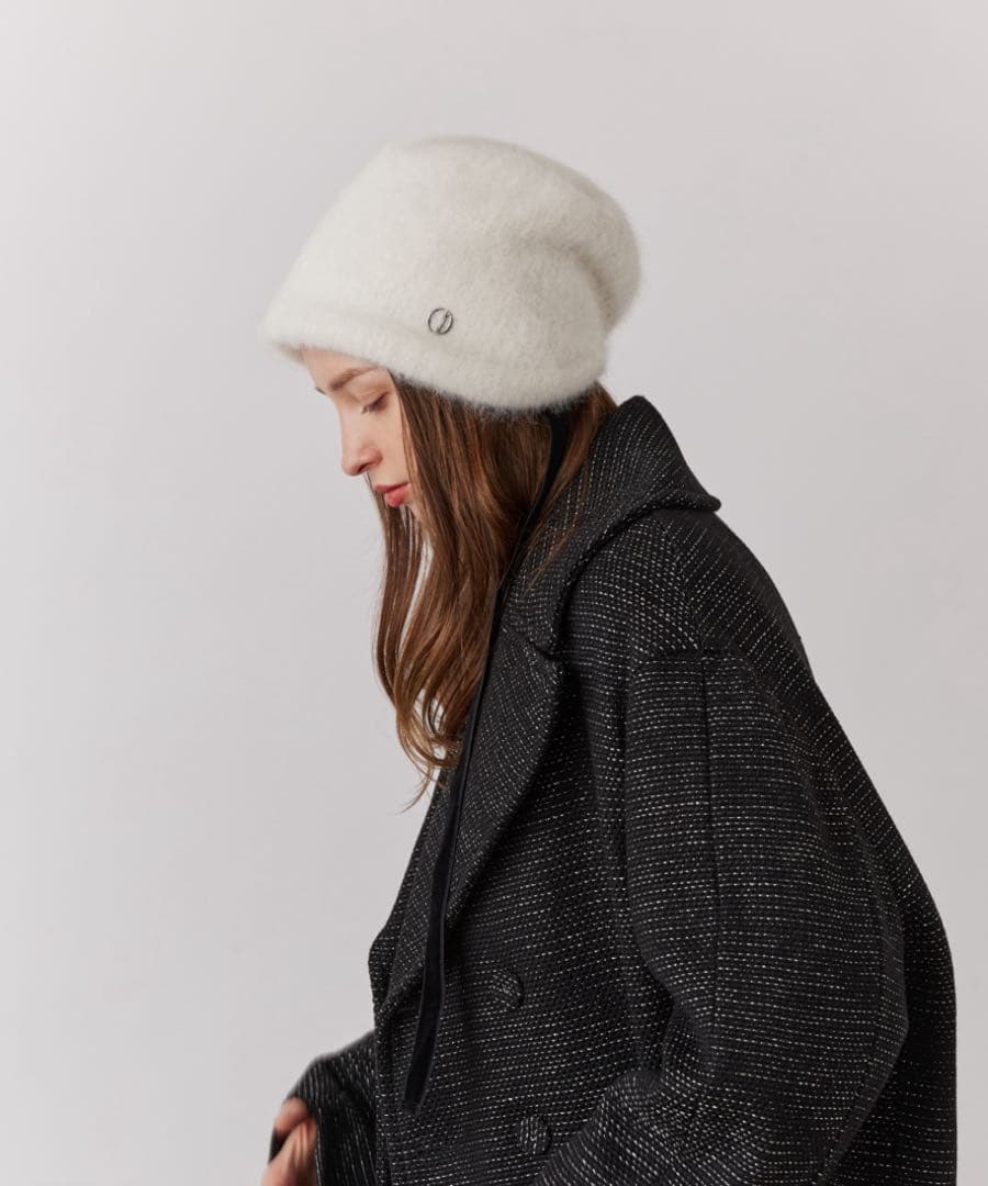 【新品タグ付き】Chapeau d' O Lame Angora Hood