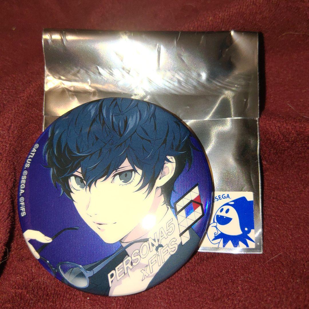 (7) ペルソナ3/４/５ × FiFS 缶バッジ　主人公　雨宮 蓮