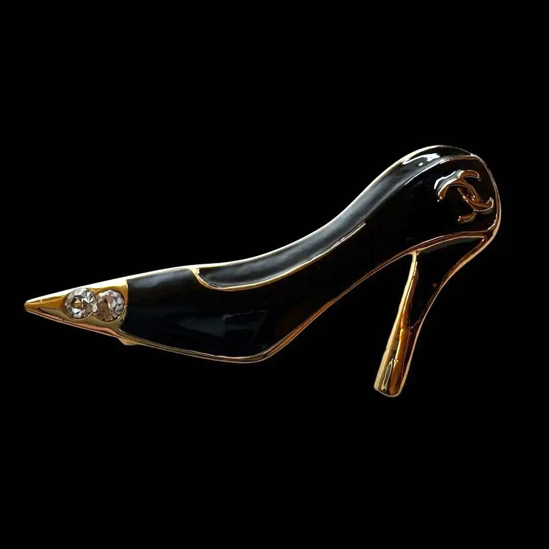 【美品】　CHANEL シャネル　ピンバッジ　靴　ブローチ　ヴィンテージ