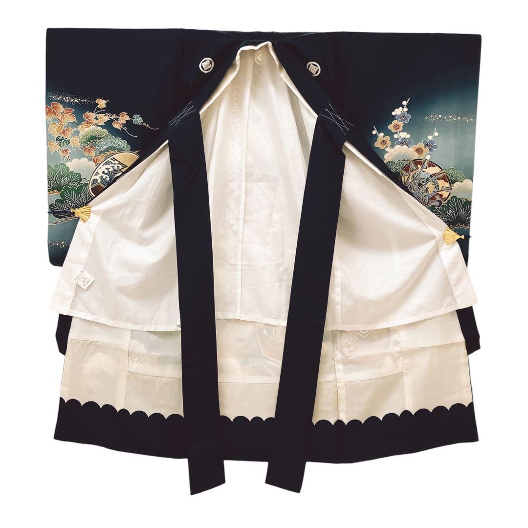 ◎mk-349　高級　逸品　男児　御祝着・襦袢 セット　お宮参り　10-1