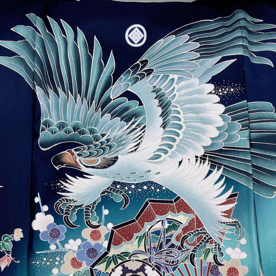 ◎mk-349　高級　逸品　男児　御祝着・襦袢 セット　お宮参り　10-1