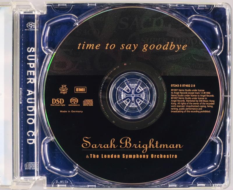 (Hybrid SACD) サラ・ブライトマン 「Time To Say～」