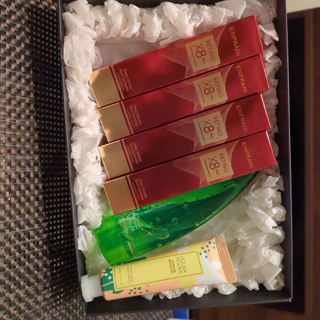 韓国コスメ豪華6点セット ENPRANI レチノールX8 4本＋ホリカホリカ