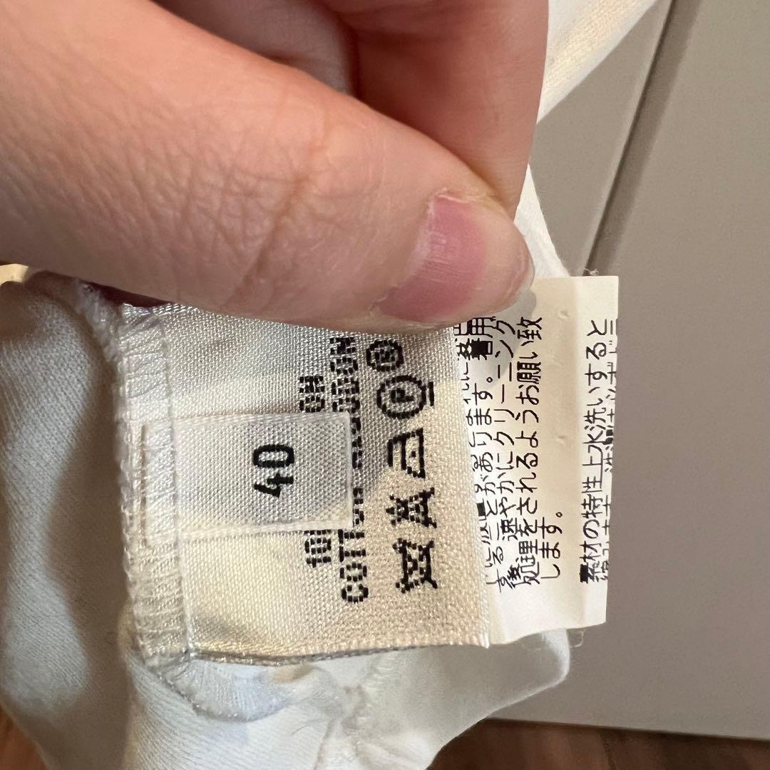 HERMÈS エルメス　ホワイト 半袖Tシャツ　40サイズ