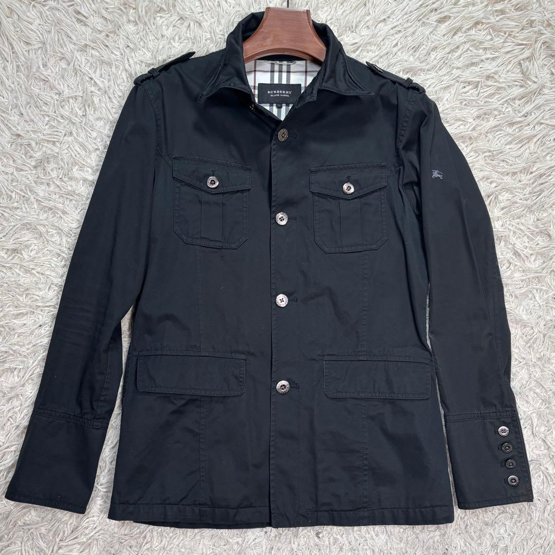 BURBERRY BLACK LABEL ミリタリージャケット　ノバチェック　L