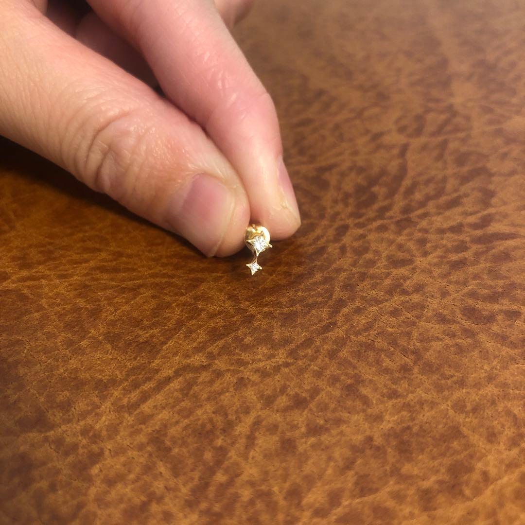 アルビレオピアス※片耳　18Kイエローゴールド/ダイヤ