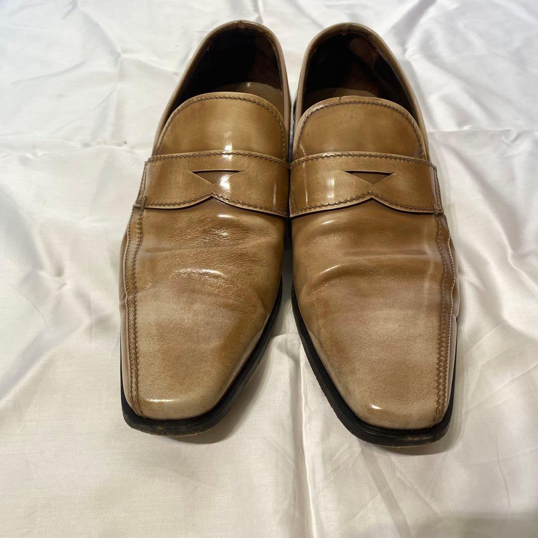 PRADA プラダ ベージュ ローファー