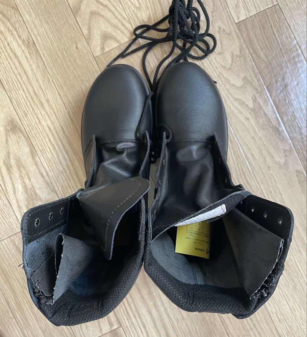 【未使用品】安全靴 27.5cm ブラック WS33 静電靴 消防 長編上