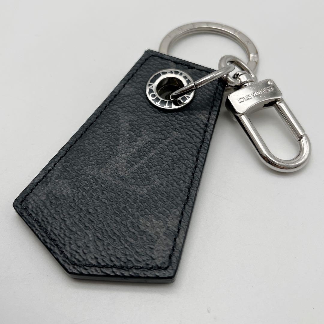ルイヴィトン モノグラム エクリプス アンシャッペ イニシャル　黒　キーリング