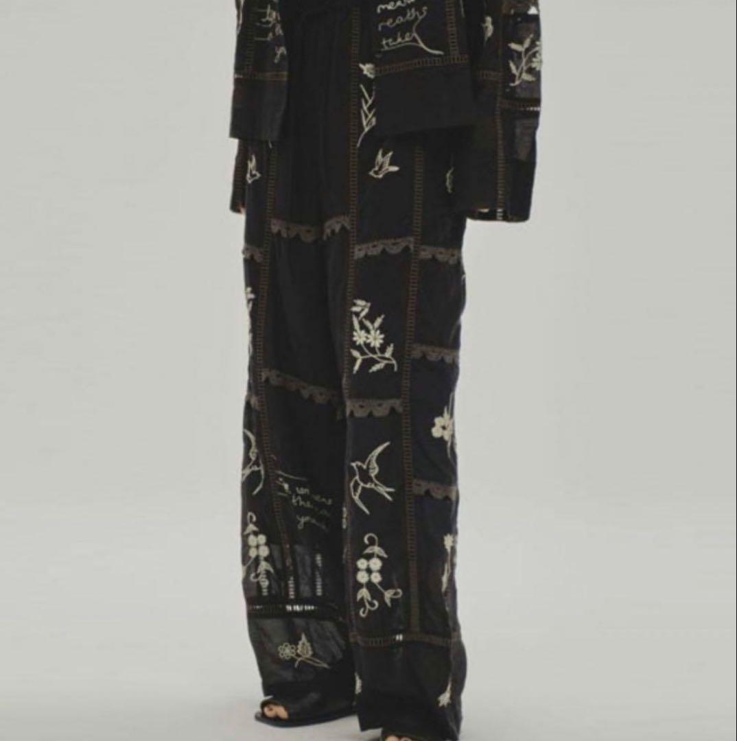 パンツ TODAYFUL Embroidery Patchwork Trousers