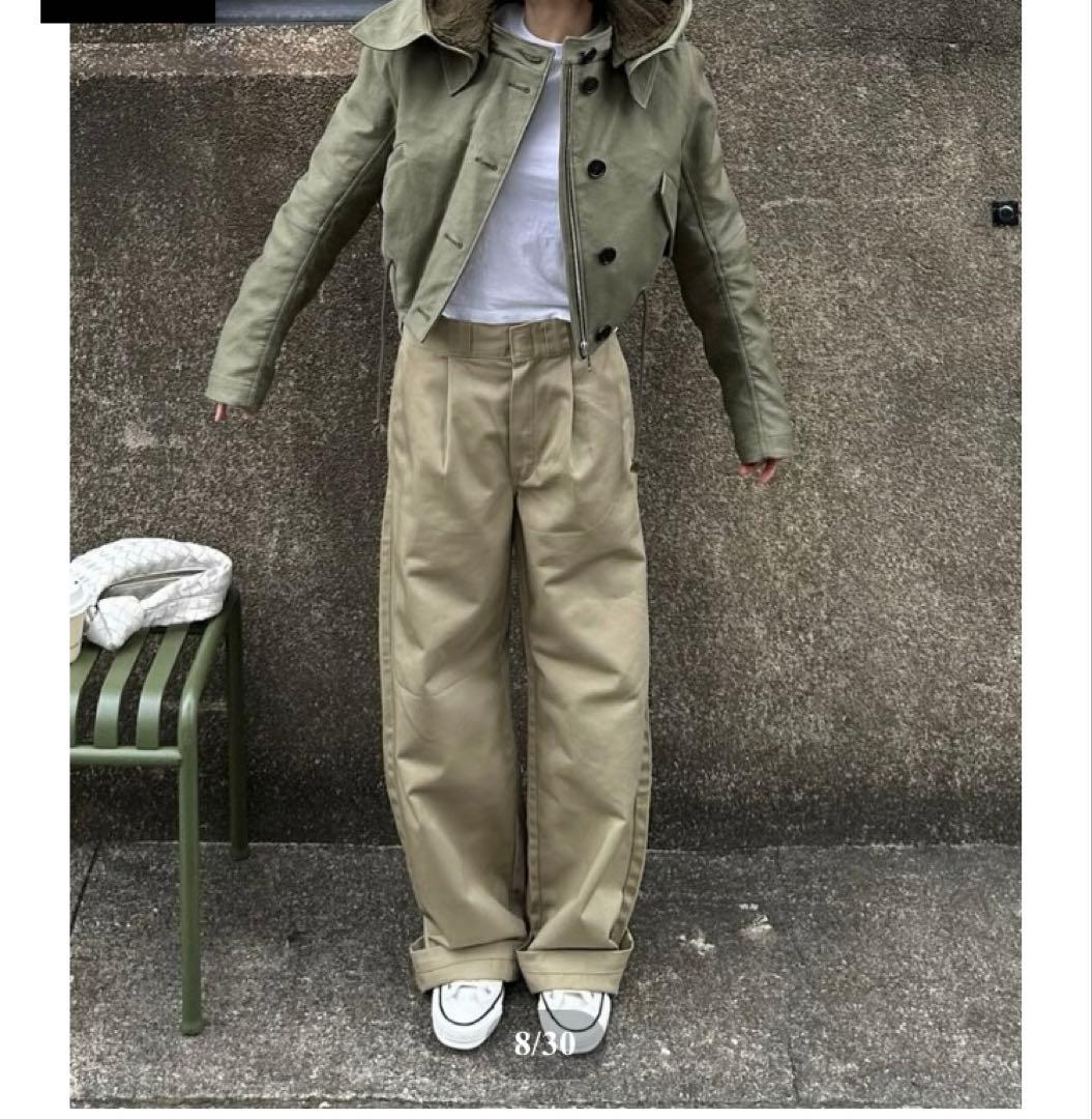 オクスン　ok.soon×dickies wide chino pants S