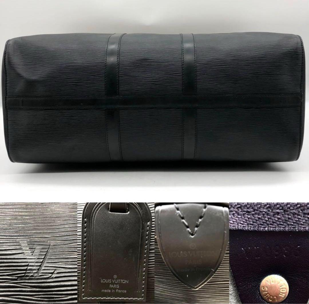 【美品】ルイヴィトン エピ キーポル50 ボストンバッグ ブラック
