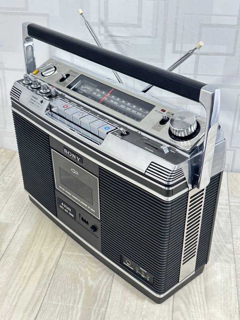 動作品 ソニー SONY CF-3800 最高級ステレオラジカセ 昭和名機ラジオ
