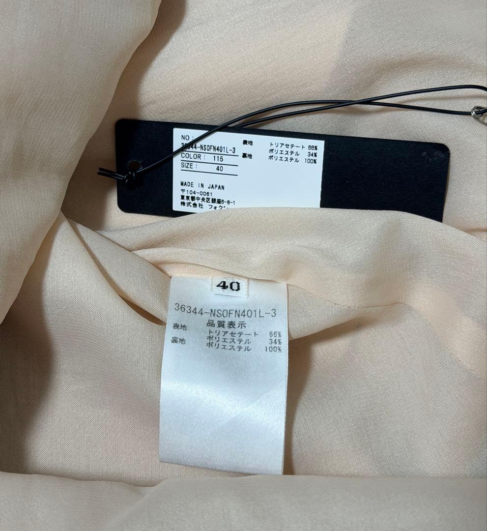 【美品・タグ付き】FOXEY フォクシーピンク　ノースリーブワンピース　40